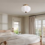 Ozita Retro Milk Glass Semi Flush Mount Eloise Ceiling Light