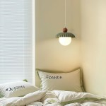 Brynley Cream Style Glass Flower Pendant Light