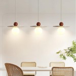 Jeremiah Cream Style Flying Disc Travertine Pendant Light
