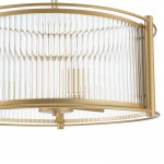 Tycho Modern Fluted Glass Drum Pendant