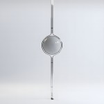 Alexandra Stylish White Acrylic Ball Floor To Ceiling Lamp