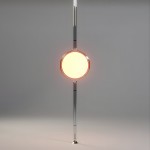 Alexandra Stylish White Acrylic Ball Floor To Ceiling Lamp