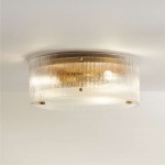 Dakota Modern Flower Shape Milk Glass Ceiling Light