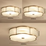 Marcela Traditional Brass Flower Ribbed Glass Ceiling Light