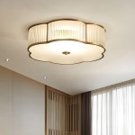 Bramwell Industrial Ribbed Glass Flush Mount Ceiling Light