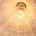 Galatea Boho Bell Shaped Rattan Chandelier
