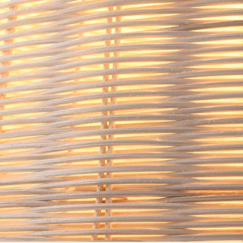 Galatea Boho Bell Shaped Rattan Chandelier