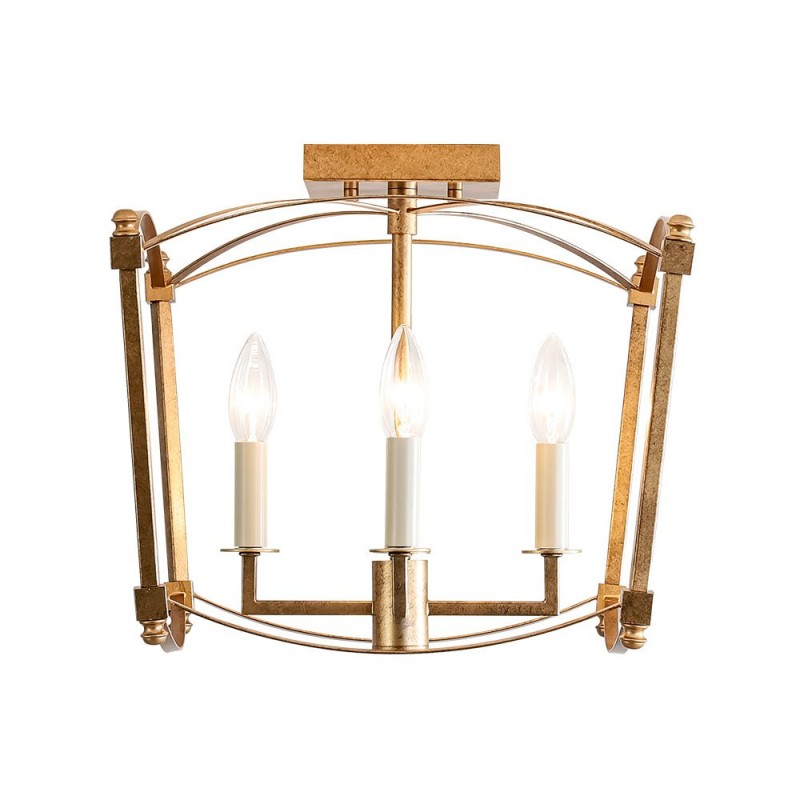 Celeste Retro 4 Light Open Frame Lantern Cage Ceiling Light