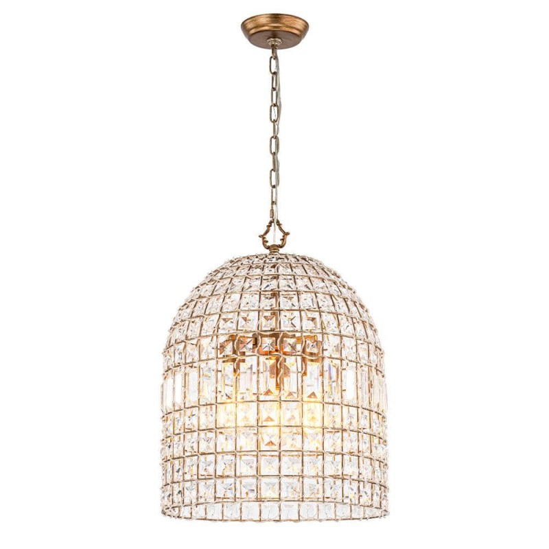Zelda French Crystal Birdcage Pendant Light