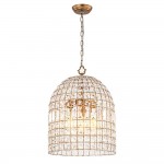 Zelda French Crystal Birdcage Pendant Light