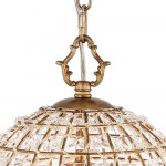 Zelda French Crystal Birdcage Pendant Light