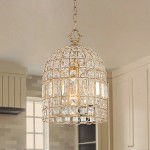 Zelda French Crystal Birdcage Pendant Light