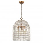 Zelda French Crystal Birdcage Pendant Light