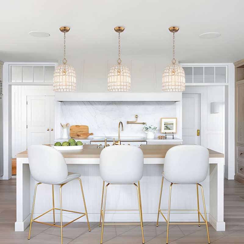 Zelda French Crystal Birdcage Pendant Light