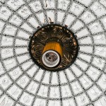 Zeldan Modern French Antique Bronze Dome Crystal Chandelier