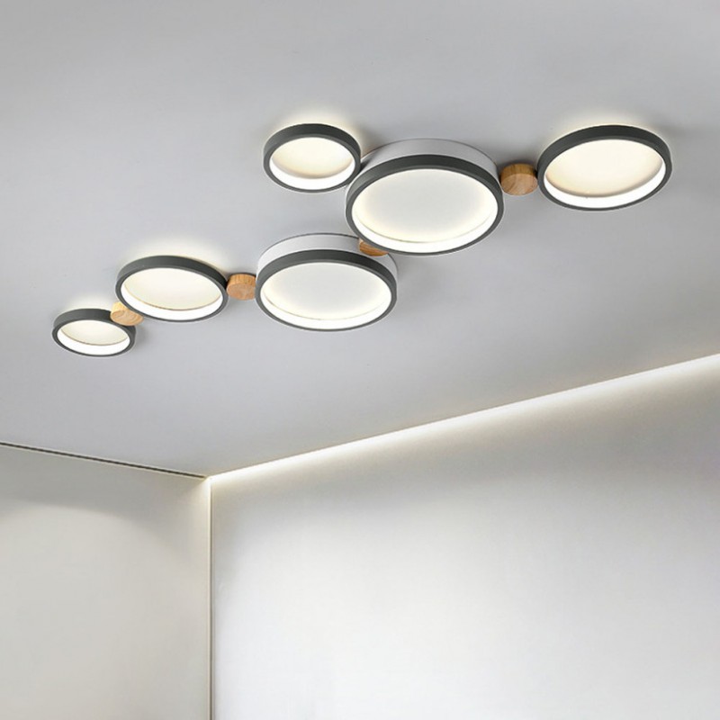 Phelith Modern Scandinavian Circle Ceiling Light