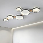 Phelith Modern Scandinavian Circle Ceiling Light