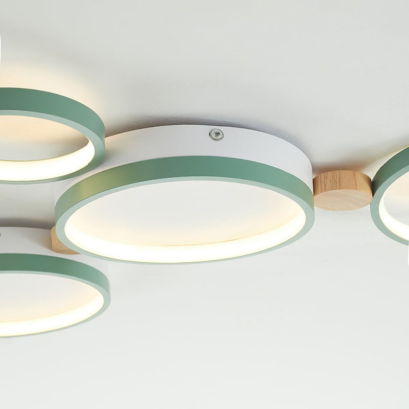 Phelith Modern Scandinavian Circle Ceiling Light