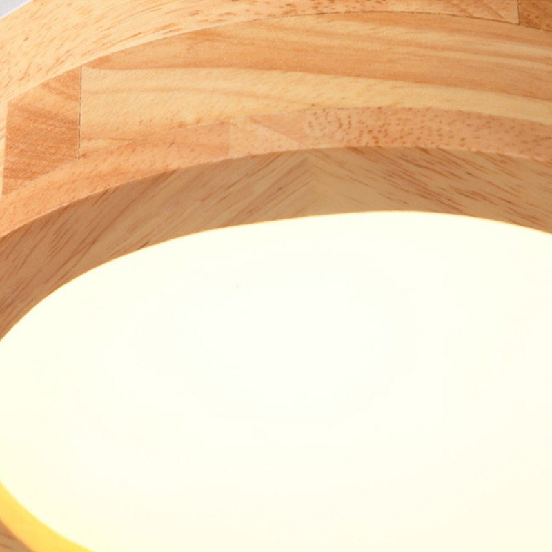 Phelith Modern Multi Heads Wood LED Ceiling Light