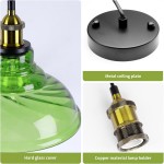 Benjin Modern Colorful Trumpet Glass Pendant Light