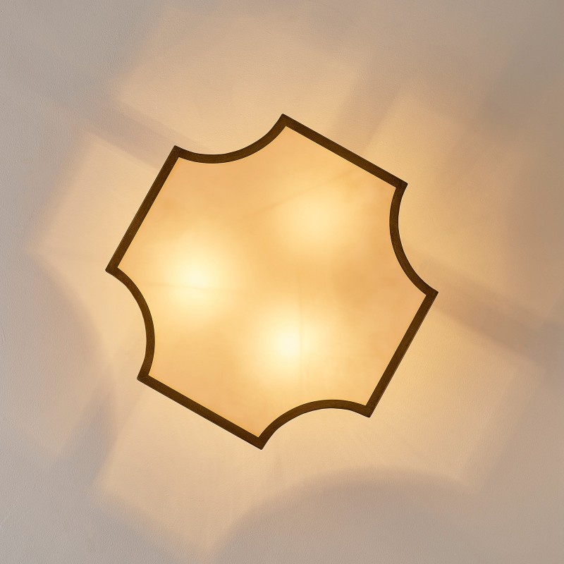 Alden 3-Light Drum Shade Semi Flush Mount