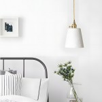 Carlo KiKi Fluted Ceramic Brass Pendant Light