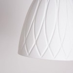 Carlo KiKi Fluted Ceramic Brass Pendant Light