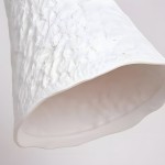 Carlo KiKi Fluted Ceramic Brass Pendant Light