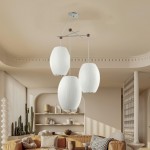 Aura Modern Linear Porcelain Chandelier
