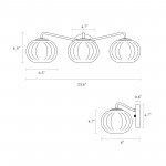 Cedric Modern Brass Spherical Glass Wall Light