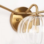 Cedric Modern Brass Spherical Glass Wall Light