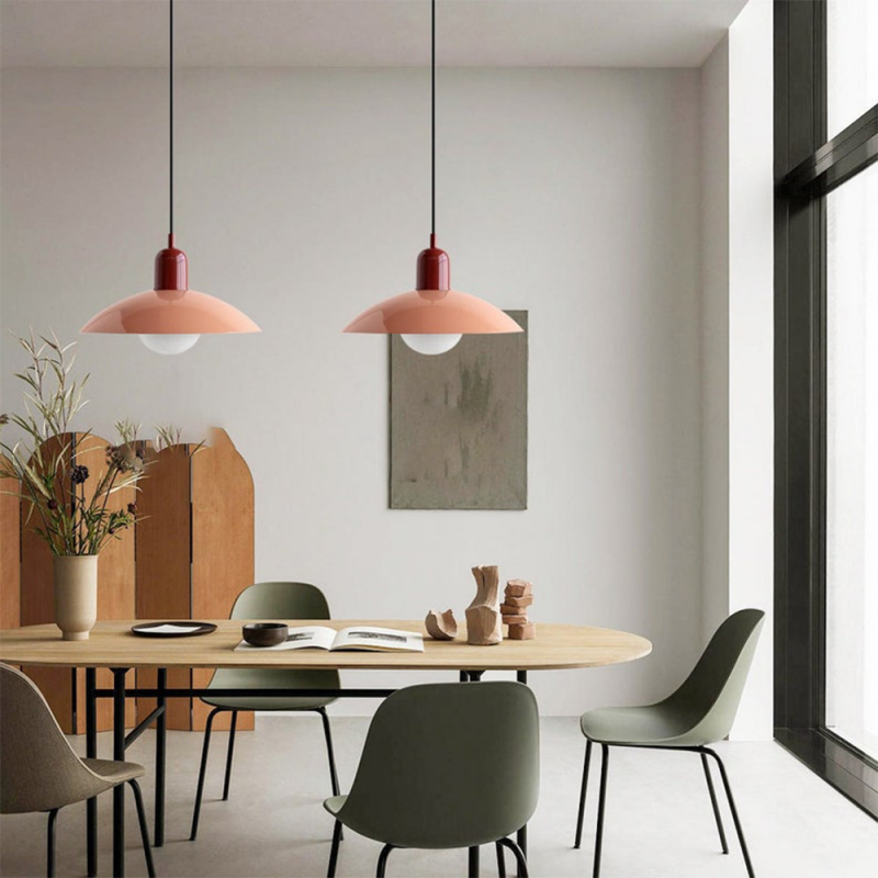 Harper Mid Century Multi Color Macaron Pendant Light