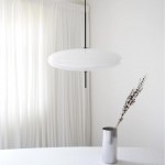 Korbin Acrylic White Flying Saucer Pendant Light