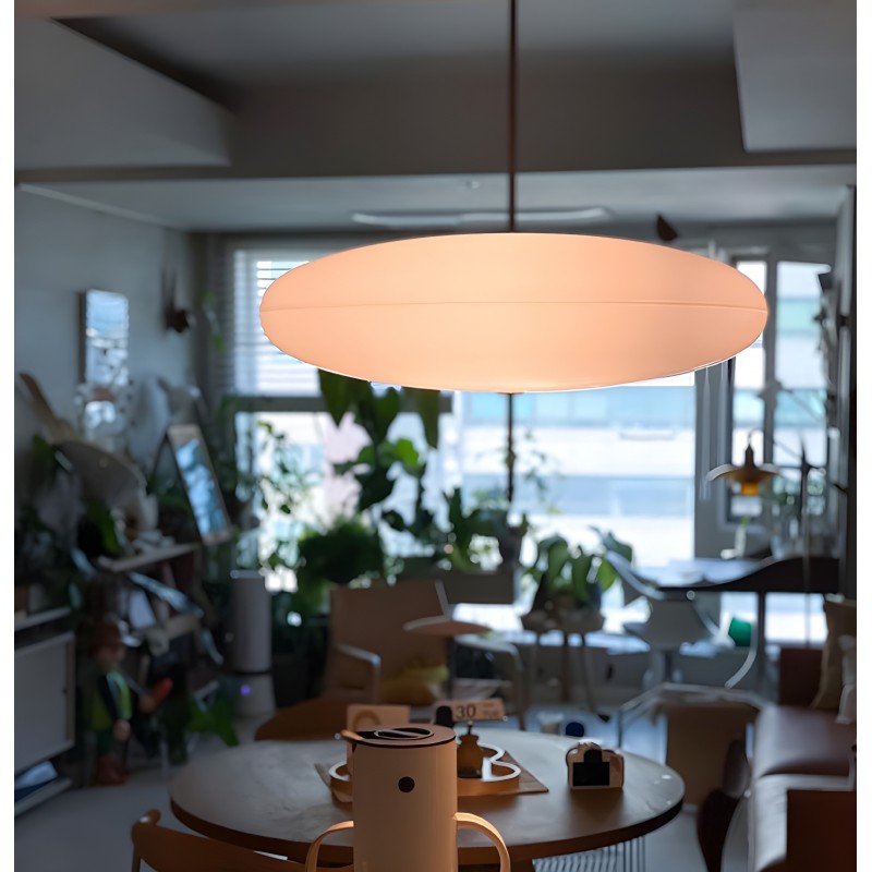 Korbin Acrylic White Flying Saucer Pendant Light