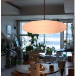 Korbin Acrylic White Flying Saucer Pendant Light
