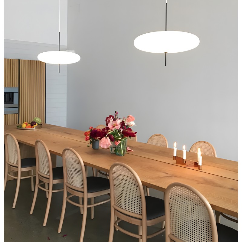 Korbin Acrylic White Flying Saucer Pendant Light