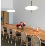 Korbin Acrylic White Flying Saucer Pendant Light