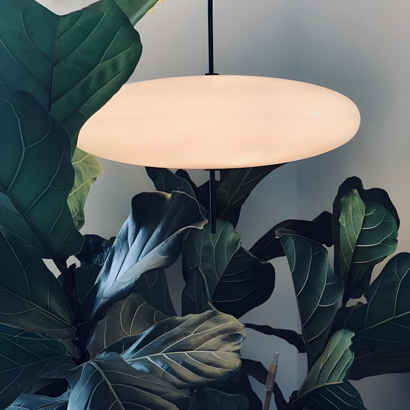 Korbin Acrylic White Flying Saucer Pendant Light