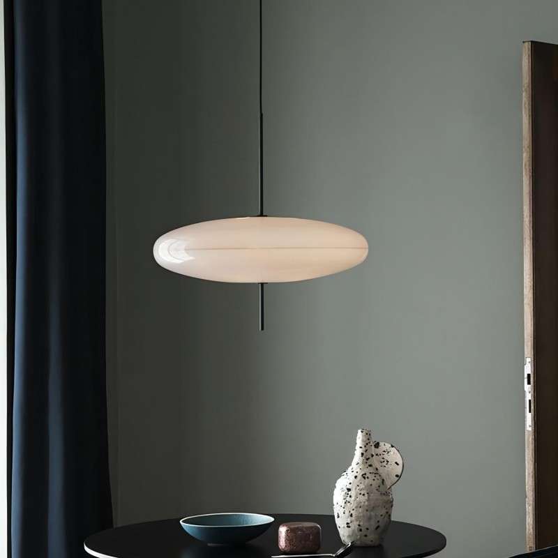 Korbin Acrylic White Flying Saucer Pendant Light