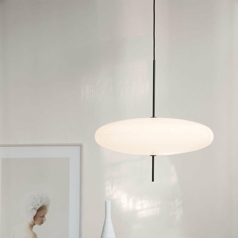 Korbin Acrylic White Flying Saucer Pendant Light