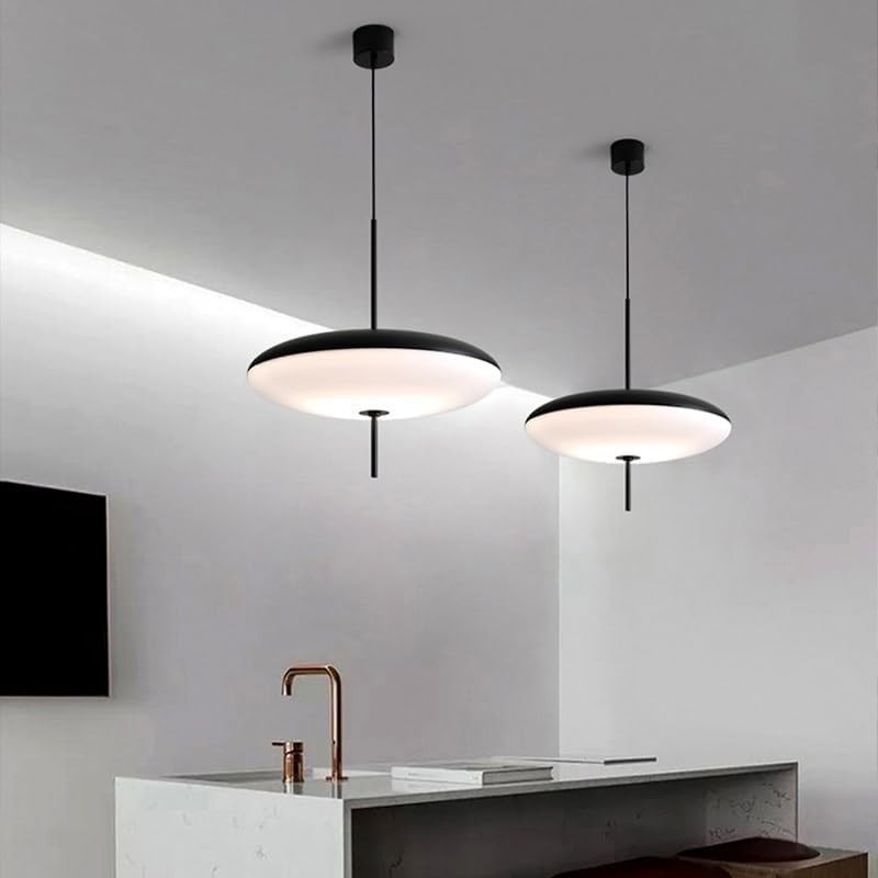 Korbin Acrylic White Flying Saucer Pendant Light