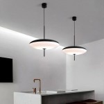 Korbin Acrylic White Flying Saucer Pendant Light