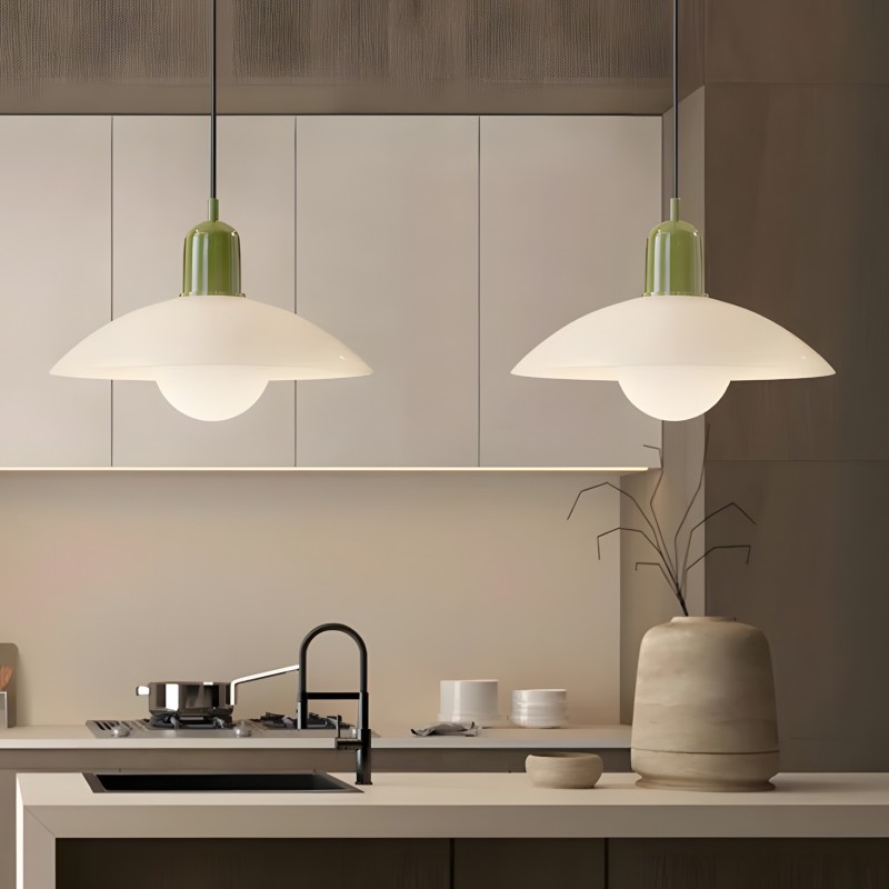 Harper Mid Century Multi Color Macaron Pendant Light