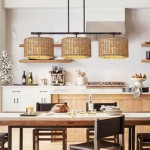 Raphael Beachy 3 Light Dimmable Drum Chandelier for Dining Room
