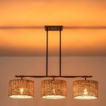 Raphael Beachy 3 Light Dimmable Drum Chandelier for Dining Room