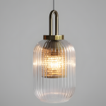 Cove Rustic Glass Metal Pendant Light