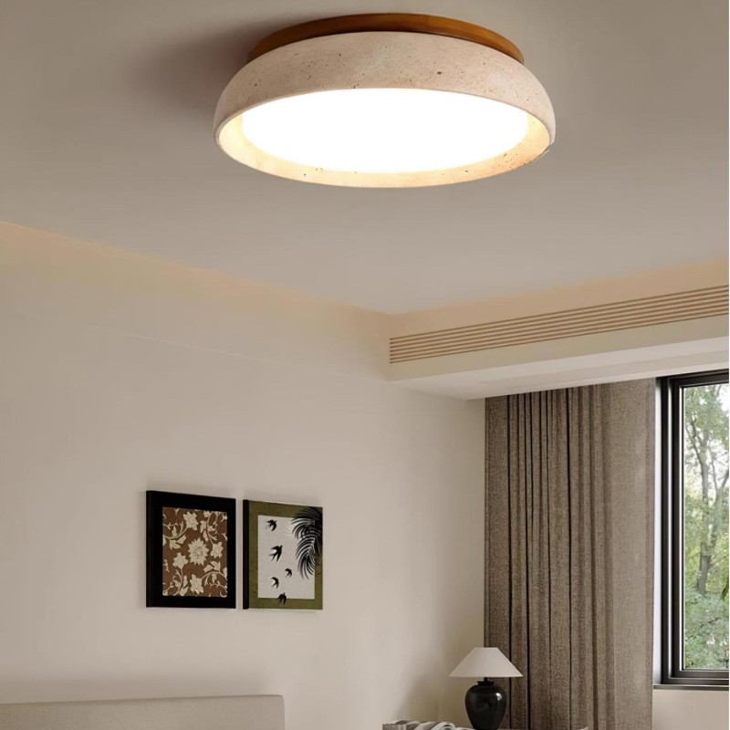 Nox Scandinavian Travertine Ceiling Light