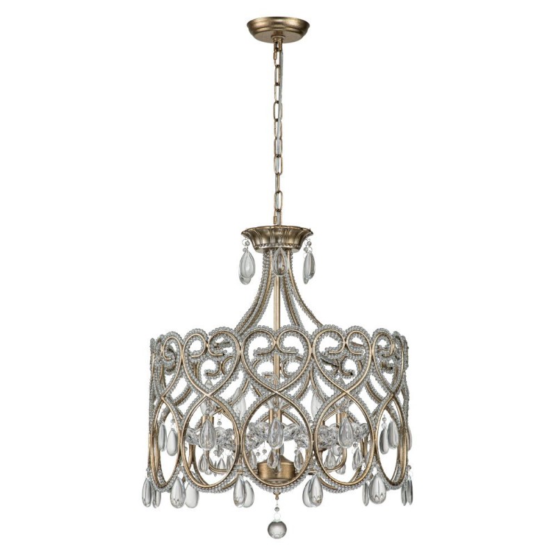 Neve Luxury French Antique Crystal Drum Chandelier