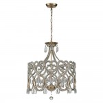 Neve Luxury French Antique Crystal Drum Chandelier