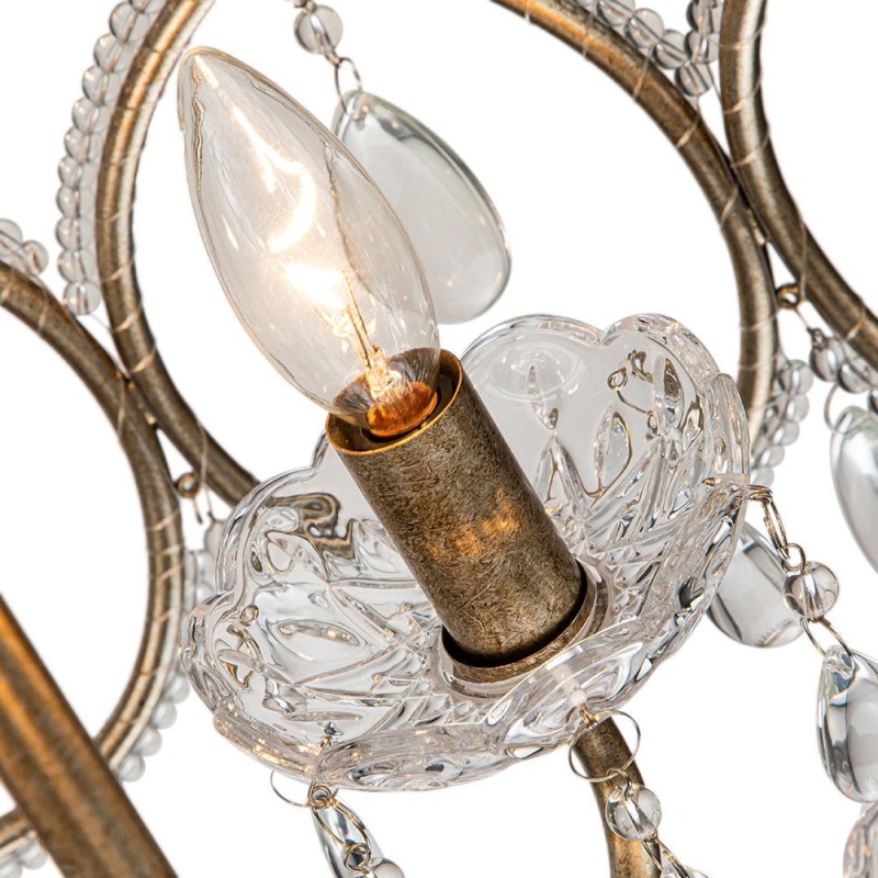 Neve Luxury French Antique Crystal Drum Chandelier